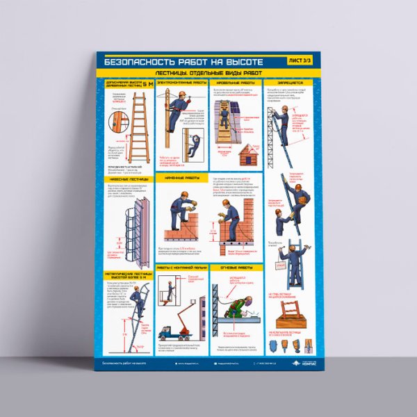 Работы на высоте плакаты