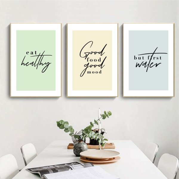 Таблички в интерьере кухни