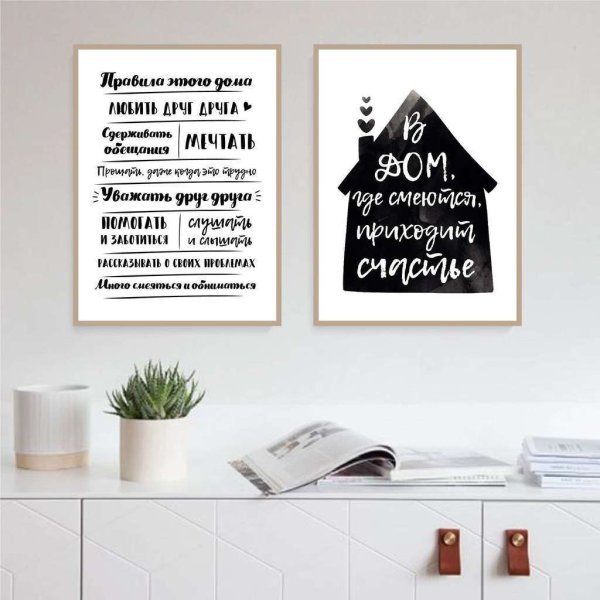 Постер " правила дома"