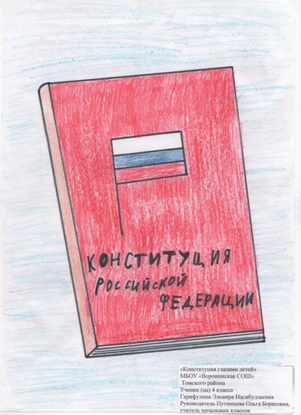 12 Декабря день Конституции рисунок