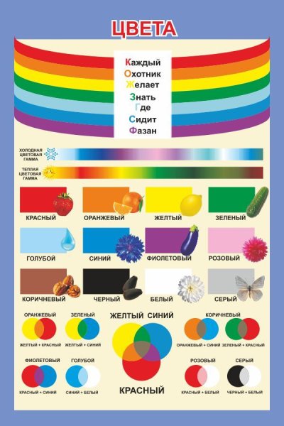 Цвета для детей