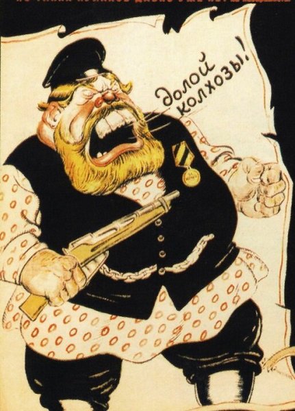 Советский плакат кулак