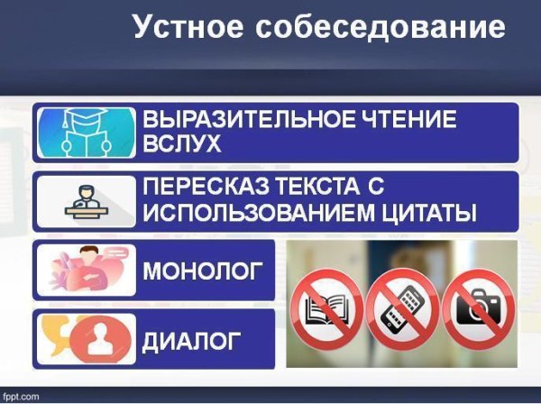 Итоговое собеседование плакат