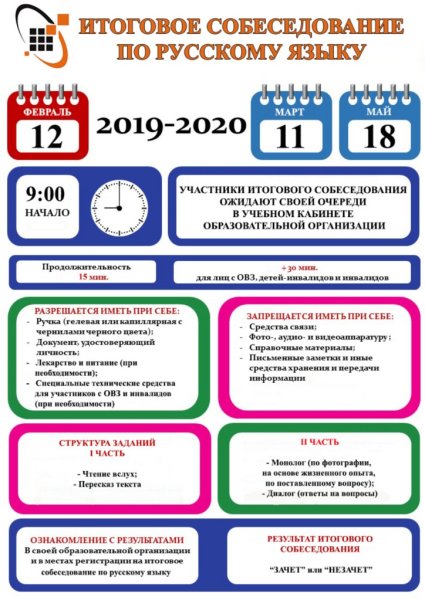 Итоговое собеседование по русскому языку 9 класс
