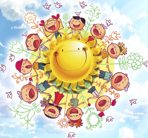 Солнышко улыбается