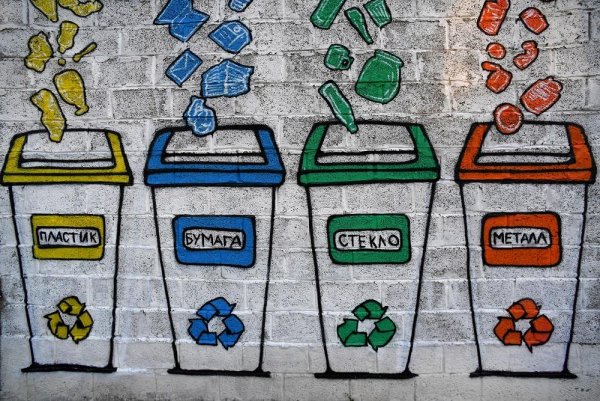 Раздельный сбор мусора плакат