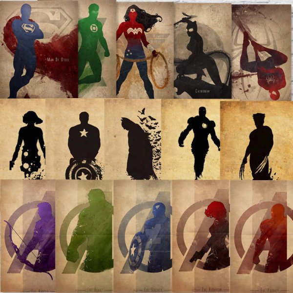 Постеры с супергероями