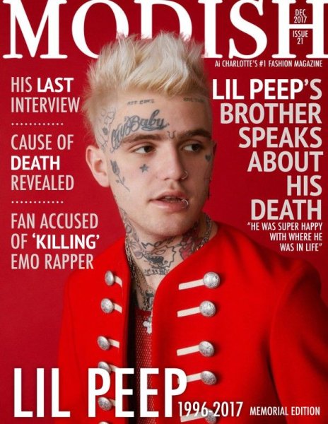 Обложки журналов с Lil Peep