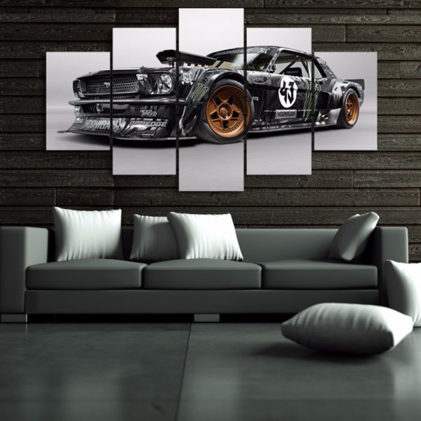 Фотообои машины в интерьере