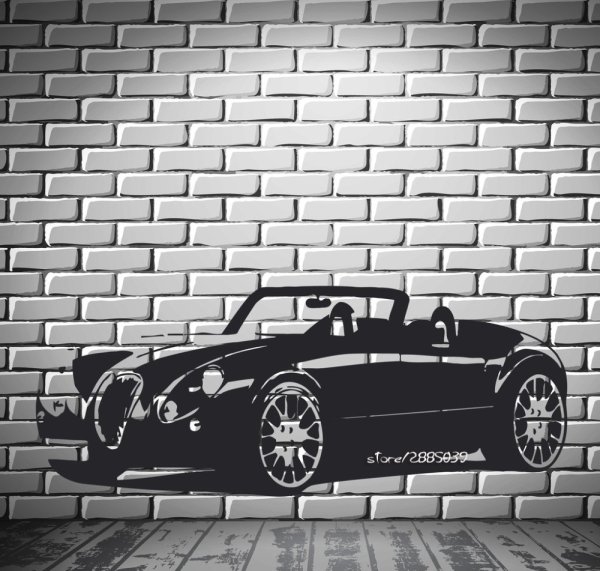 Фотообои машина