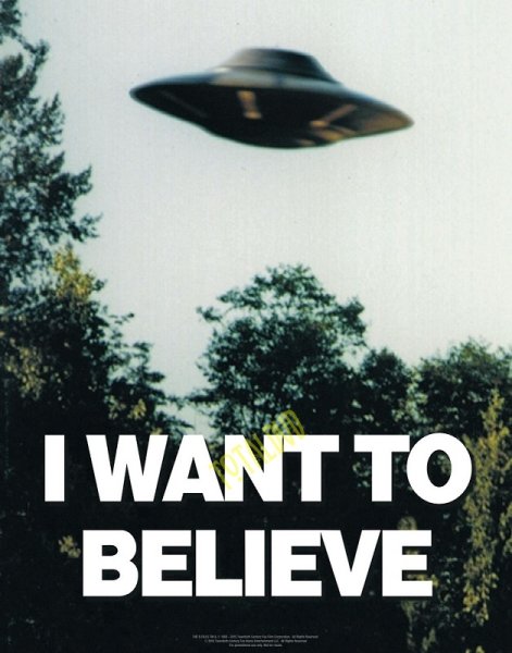 I want to believe Постер Малдера
