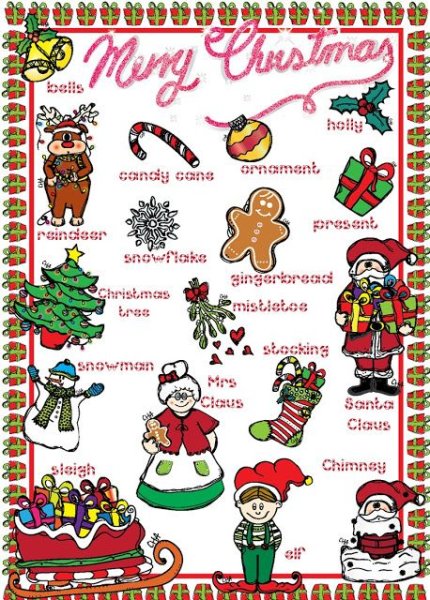 Рождество плакат по английскому