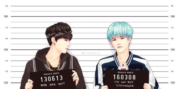 Юнги с табличкой