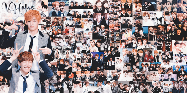 БТС большой коллаж