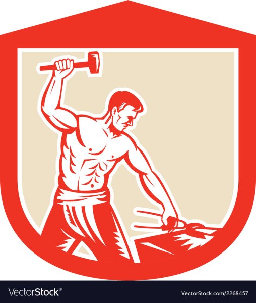 Плакат с молотом