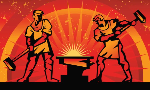 Человек с молотом
