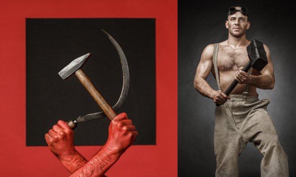 Коммунистические плакаты СССР