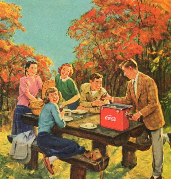 Пикник на природе 1950 е годы