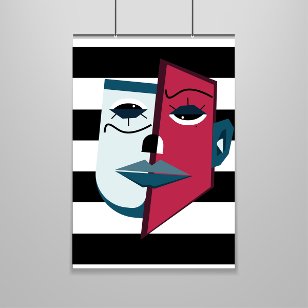 Плакаты в стиле кубизм