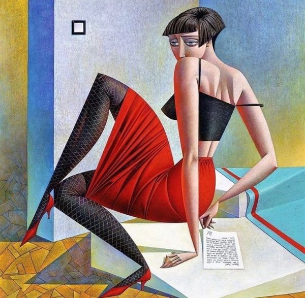 Дед Мороз кубизм