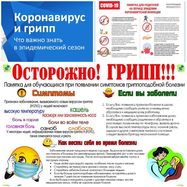 Профилактике гриппа, ОРВИ, короновирусной инфекции