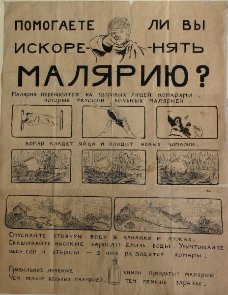 Малярия плакат