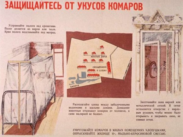 Малярия плакат