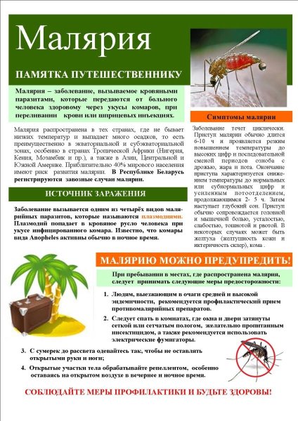 Профилактика малярии