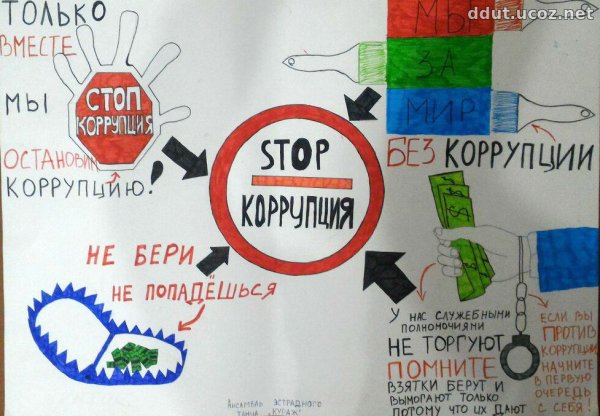 Плакат против коррупции