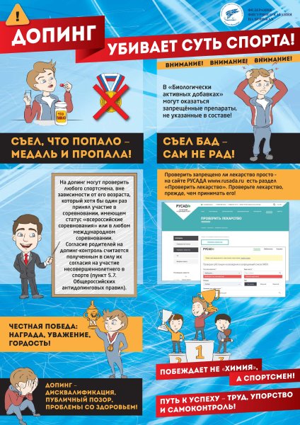 Плакат допинг в спорте