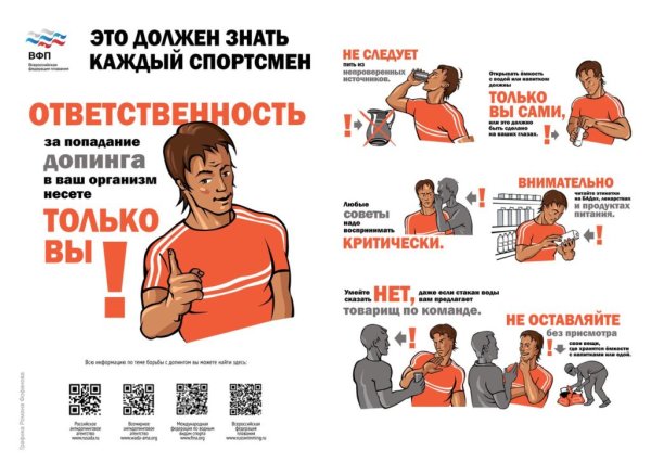 Памятки по антидопингу
