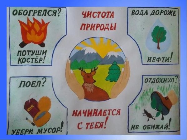 Рисунок по защите природы