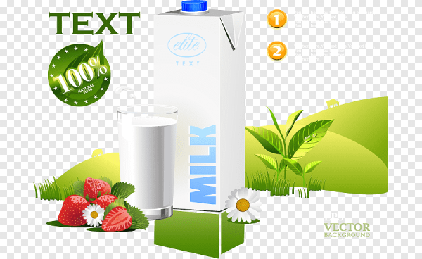 Рекламный плакат молоко