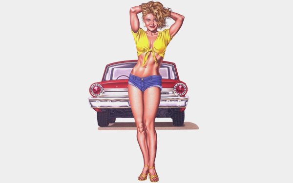 Реклама в стиле пин ап