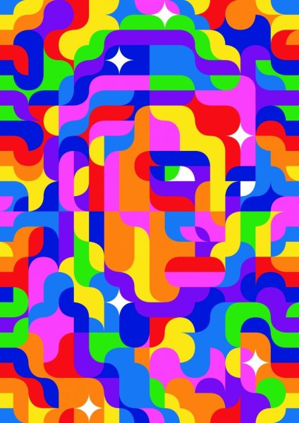 Разноцветные постеры