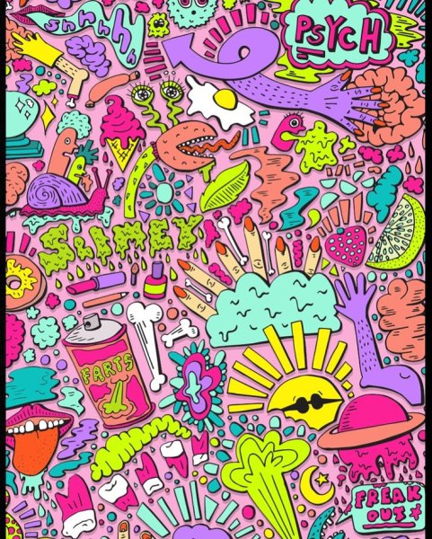 Красивые разноцветные постеры