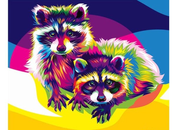 Радужный енот ex5387