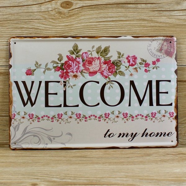 Винтажная надпись Welcome