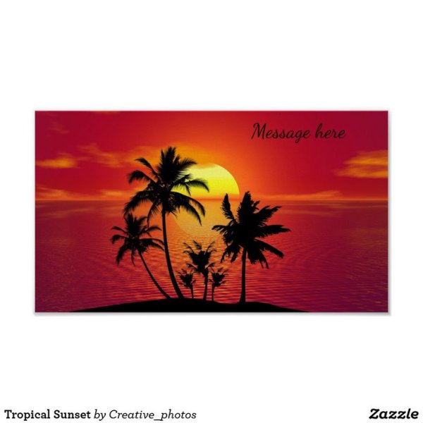 Постер. На закате