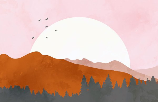 Летний пляж - плакат солнцем