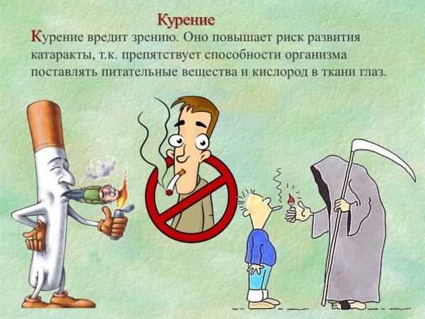Рисунок о вреде курения