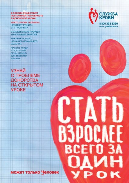 Плакат по донорству