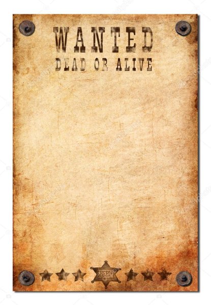 Плакат в стиле вестерн
