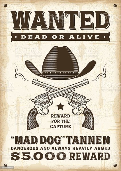 Разыскивается в стиле дикого Запада