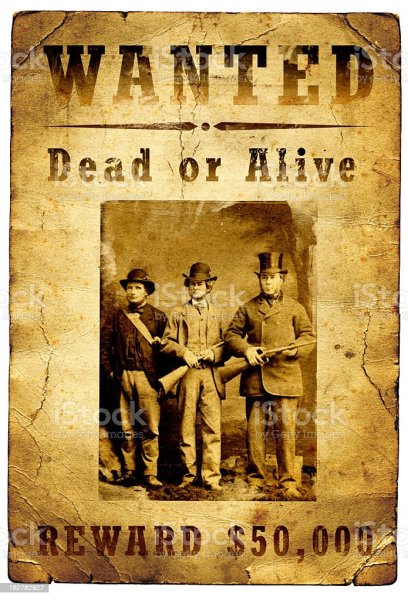 Вестерн плакат разыскивается