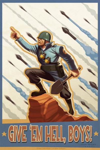 Плакаты из Team Fortress 2