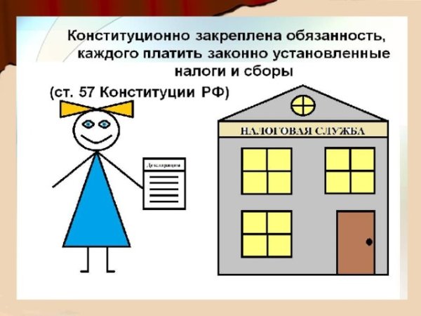 Плакат на тему налоги