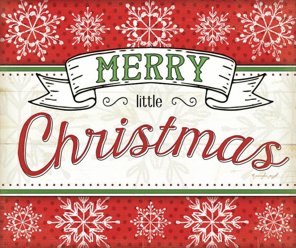 Новогодний плакат Merry Christmas