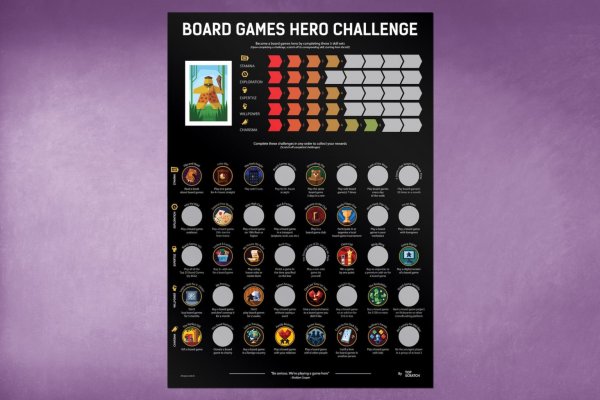 Скретч-Постер Board games Hero Challenge
