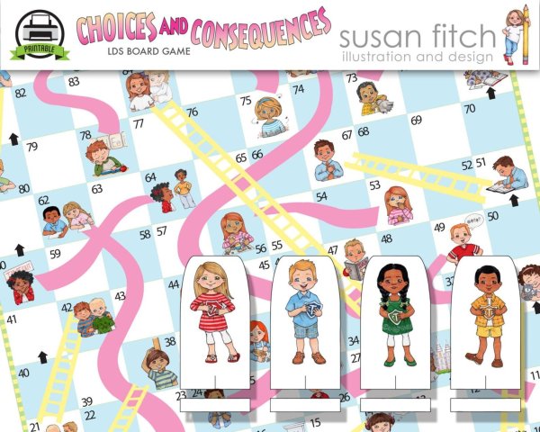 Numbers 1-100 boardgame